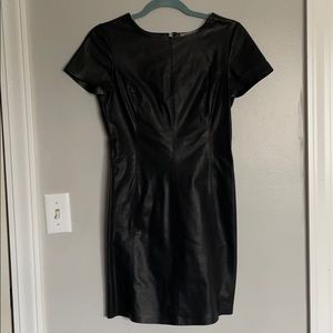 BB Dakota Black Leather Dress
